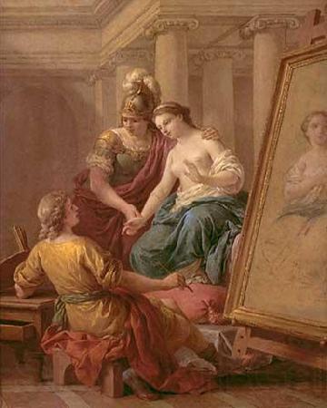 Louis Jean Francois Lagrenee Apelles verliebt sich in die Geliebte Alexander des Groben Norge oil painting art
